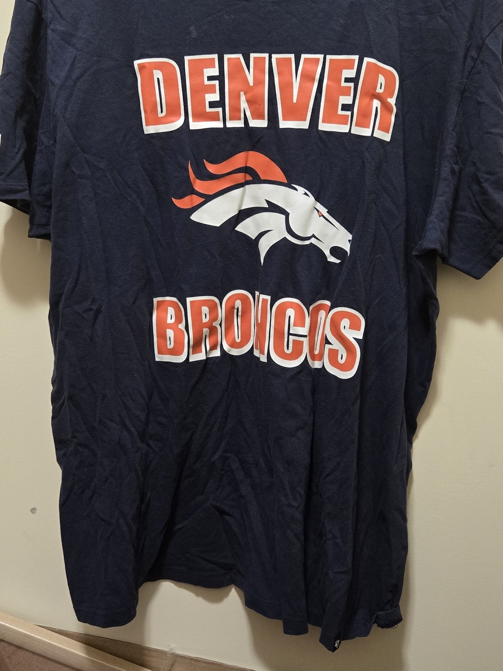 Denver Broncos Navy Short Sleeve Team Graphic Tee